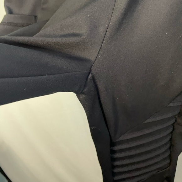 CVG Black Ribbed Leggings MOTO size large - Picture 5 of 8